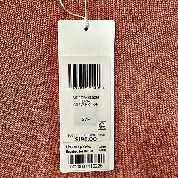 Eileen Fisher Terac crew neck  long sleeved top - Picture 8 of 10